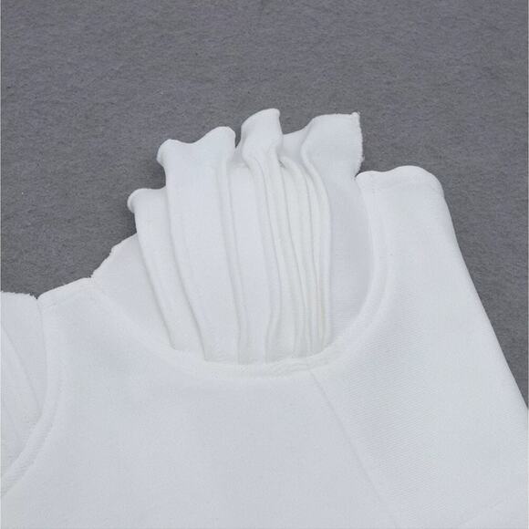 Selfie Leslie Avila Pintuck Pleat Bust Strapless Dress White‎ Size Small - Picture 11 of 16